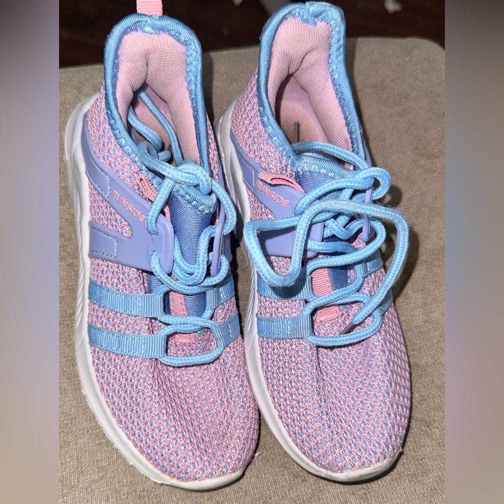 Kids Blue and Pink Sneakers